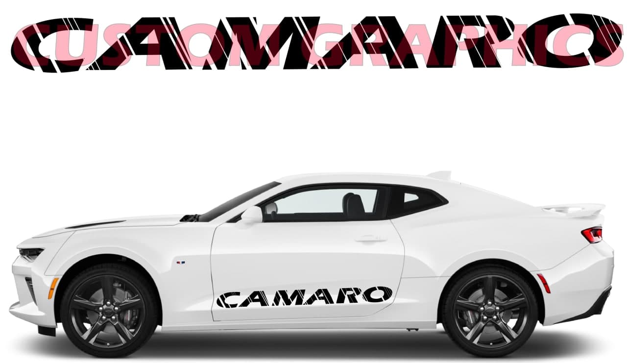 Vinyl Graphics Logo Design Decal Vinyl Racing Stripe Stickers For Chevrolet Camaro