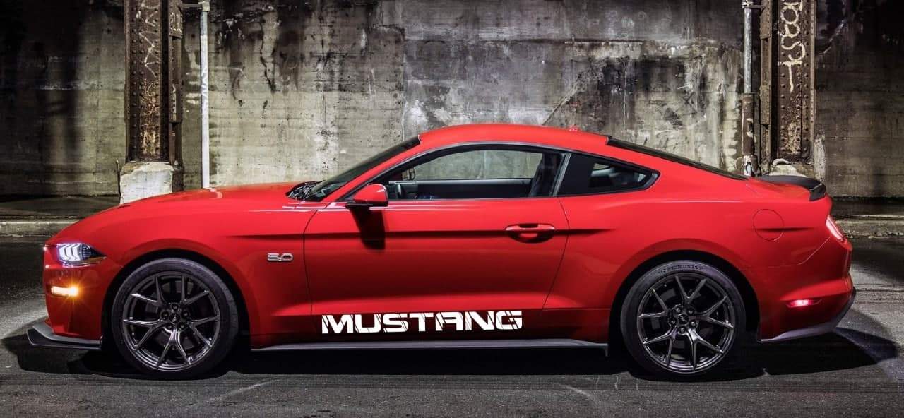 Vinyl Graphics Logo Stickers compatible with Ford Mustang  | Ford mustang pony decal