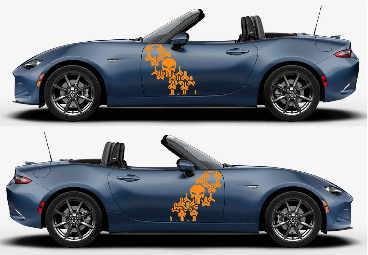 Premium Quality Stickers Compatible With Mazda MX-5 Style Design Car Styling Skull Graphics
