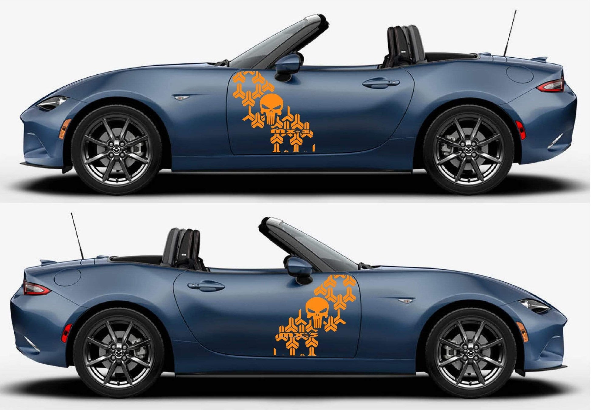Premium Quality Stickers Compatible With Mazda MX-5 Style Design Car Styling Skull Graphics