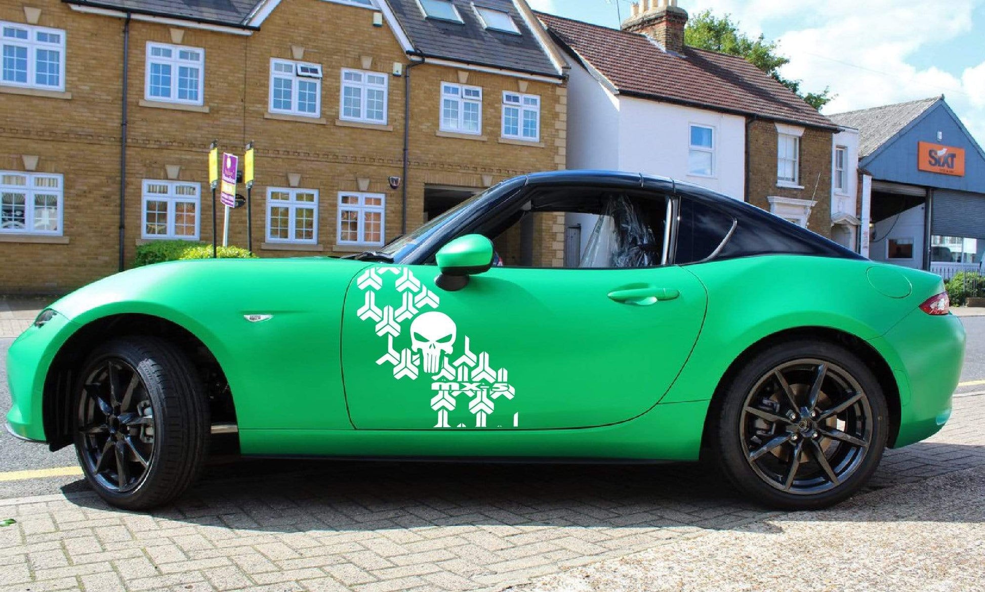 Premium Quality Stickers Compatible With Mazda MX-5 Style Design Car Styling Skull Graphics