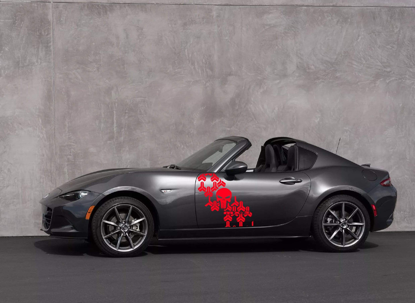 Premium Quality Stickers Compatible With Mazda MX-5 Style Design Car Styling Skull Graphics