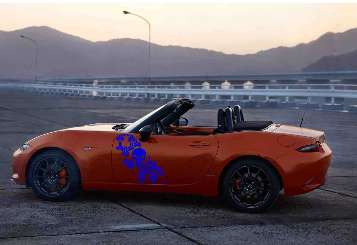 Autocollants pour voiture Mazda Skull Graphics pour Mazda MX-5