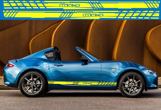 Premium Quality Stickers Compatible With Mazda MX-5 Miata stripes Rally Stickers