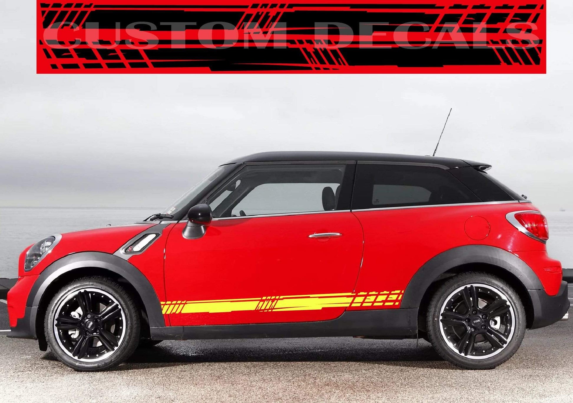 Premium Quality Vinyl Sticker fit Mini Cooper Vinyl Automotive decals Unique Design Clubman, John Cooper, Countryman