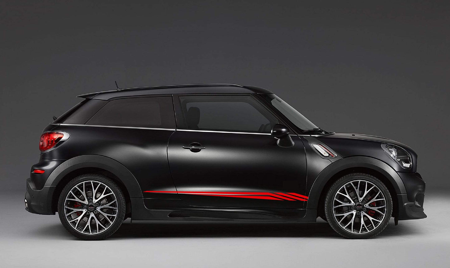 Premium Quality Vinyl Sticker fit Mini Cooper Figure Line Design Automotive decals Clubman, John Cooper, Countryman