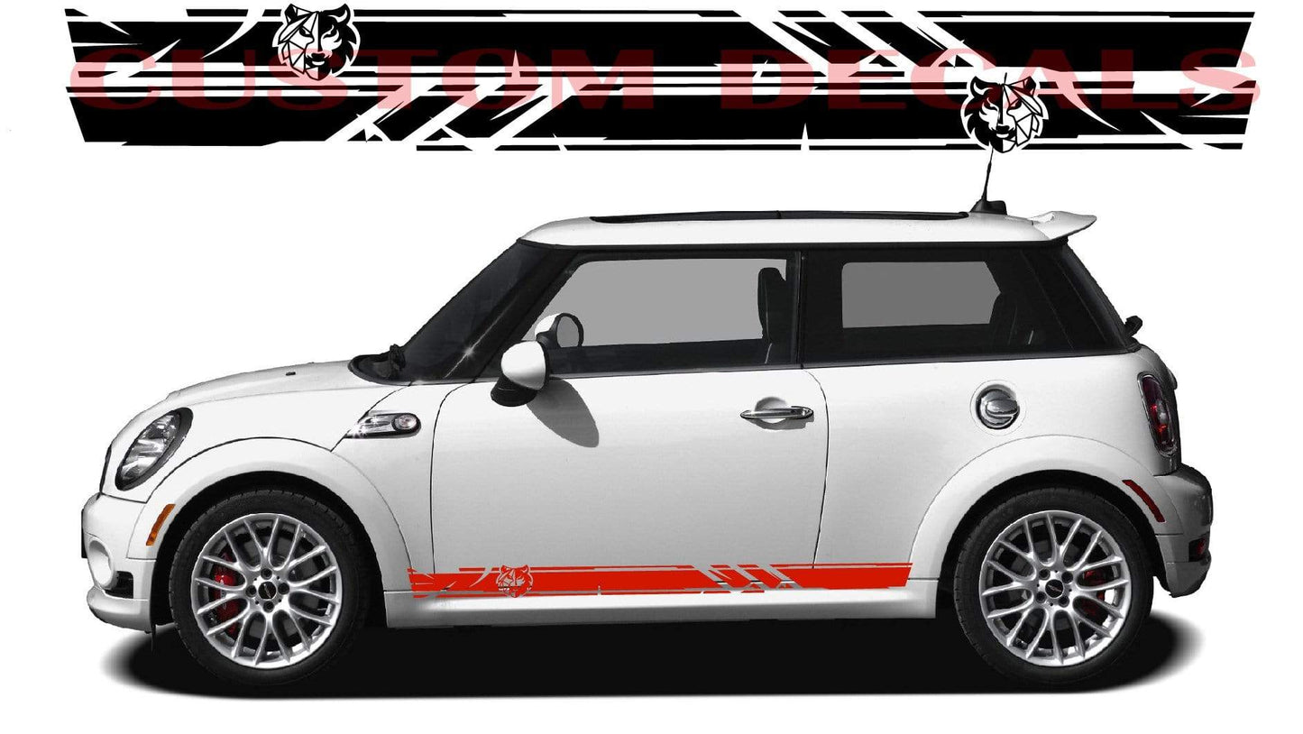 Premium Vinyl Stickers Compatible with Mini Cooper Racing Decals Wolf Graphic Clubman Stickers | Countryman Stickers