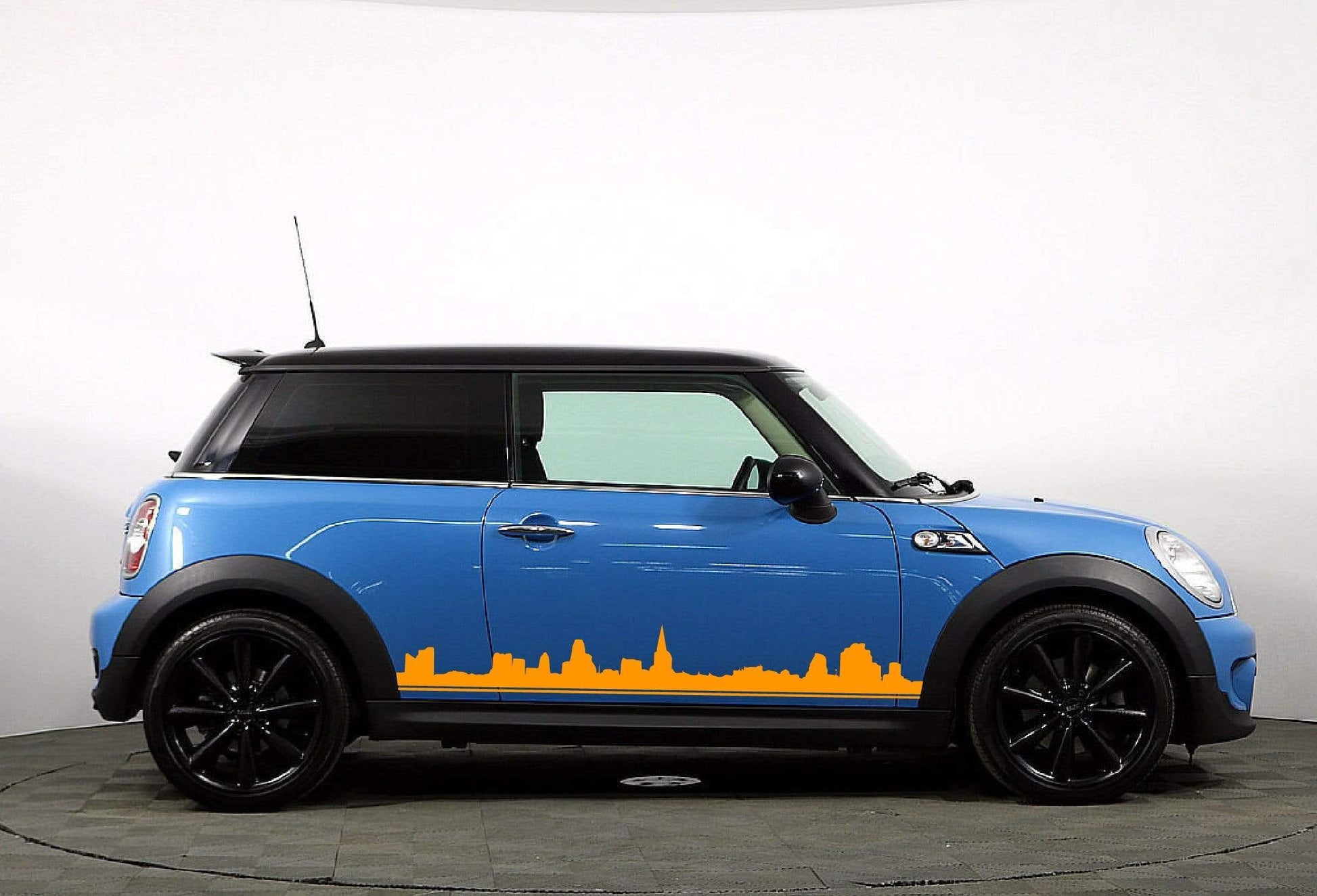 Premium Quality Vinyl Sticker fit Mini Cooper Vinyl car stickers Automotive decals Town line Design Clubman, John Cooper, Countryman