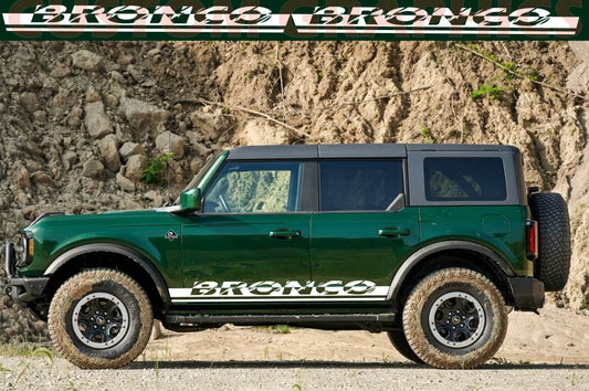 Premium Vinyl Stickers Decals Compatible With Ford Bronco Name Design BFF