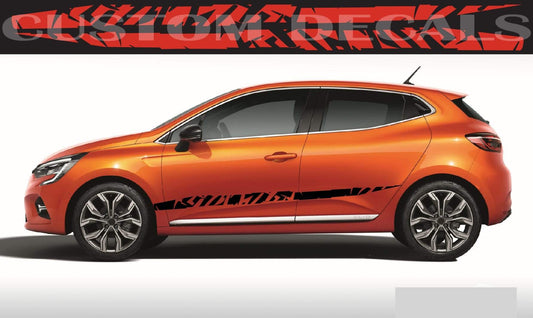 MODERN Line Graphic Gift renault stickers Racing Stripes for Renault Clio renault clio