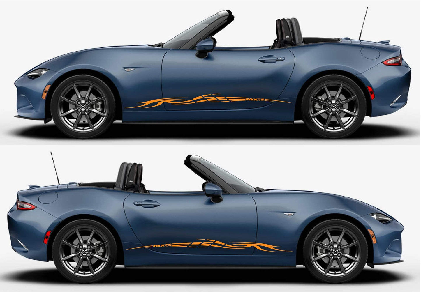 Premium Quality Stickers Compatible With Mazda MX-5 Miata Tribal Line Design