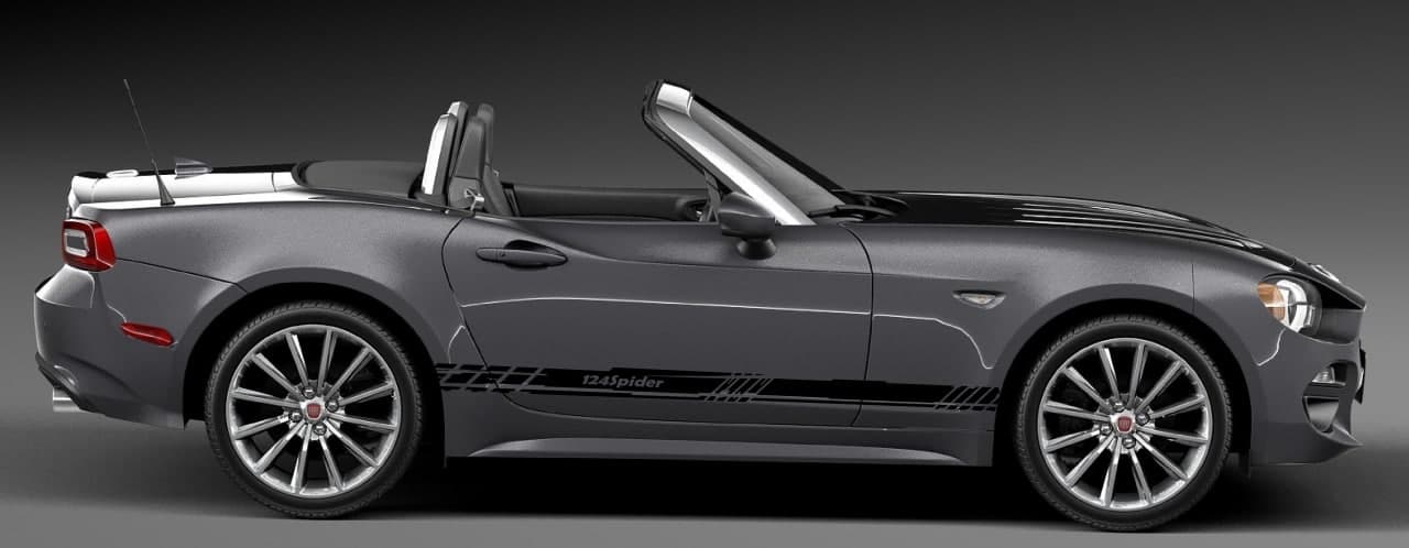 Vinyl Graphics New Design Decal Sticker Stripe Stickers Compatible with Fiat Spider 124