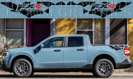 Vinyl Graphics New FX4 Rear Design Stickers Universal Decals Vinyl Graphics Compatible With Ford Maverick