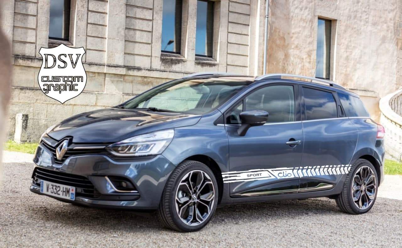 Vinyl Graphics New Graphic Gift renault stickers Racing Stripes for Renault Clio renault clio car stickers