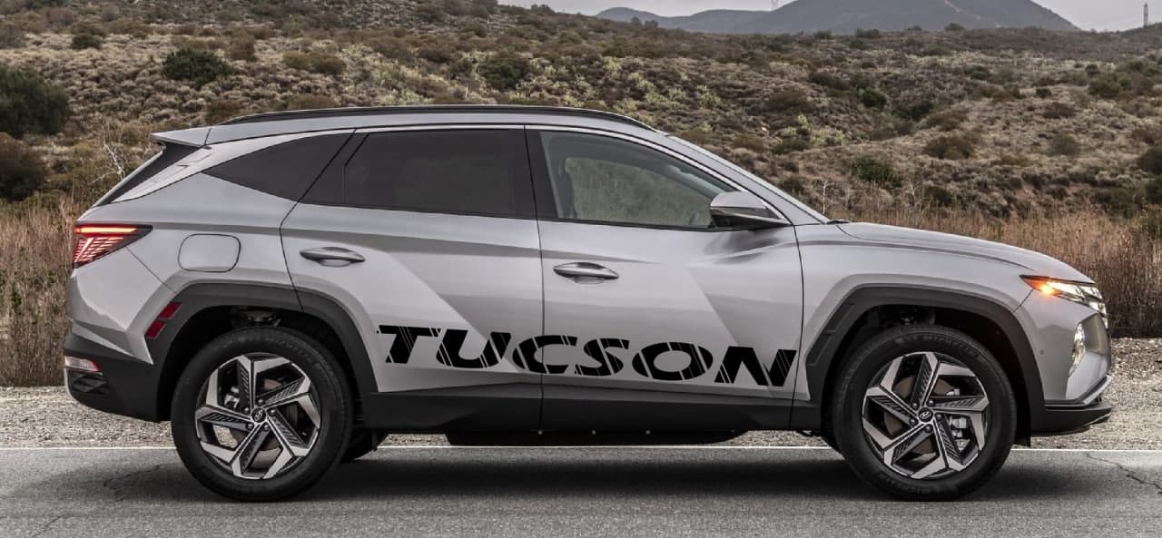 Vinyl Graphics New Logo Design Vinyl sticker Compatible with for HYUNDAI TUCSON