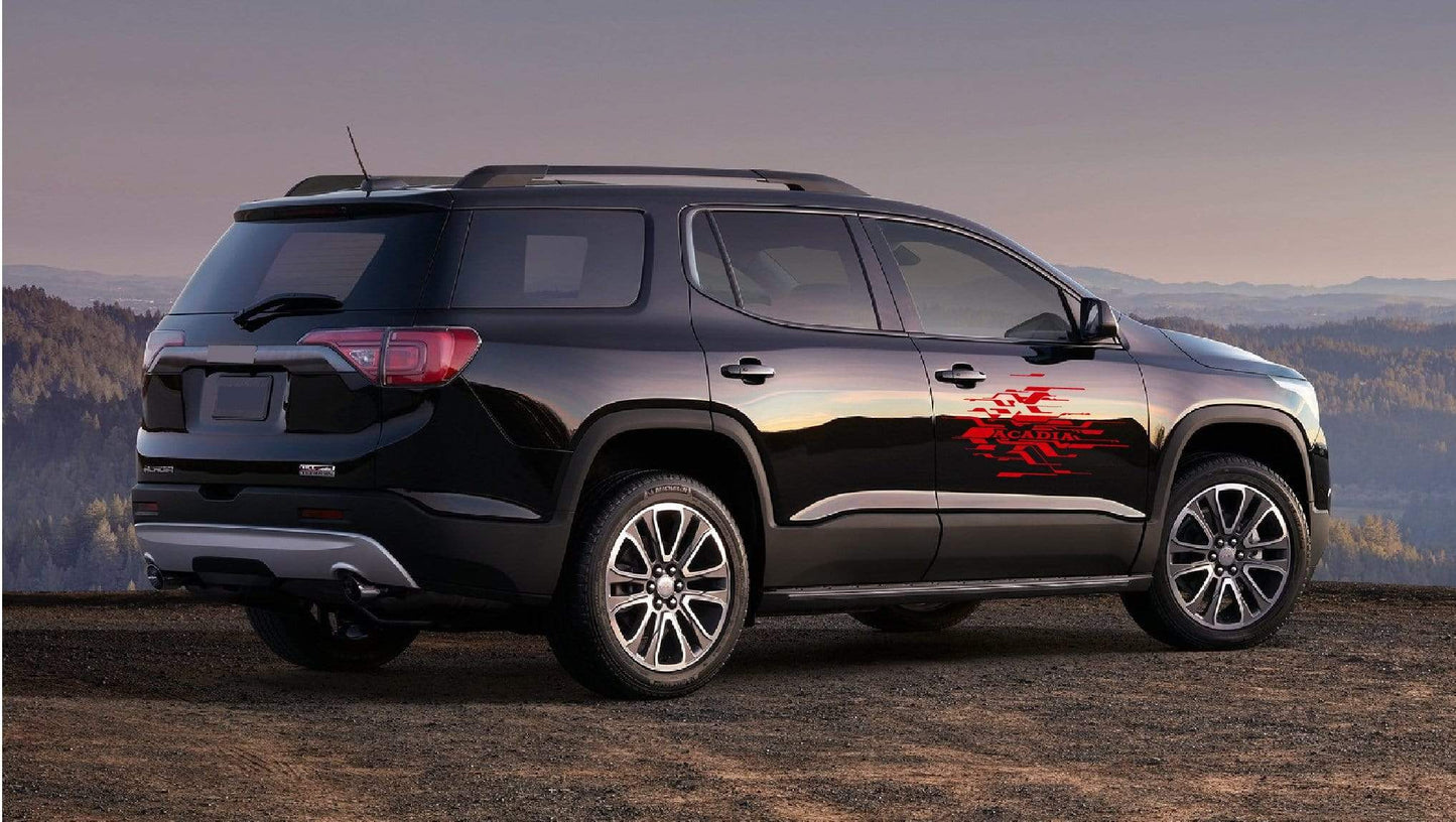 Pair Decal Sticker Vinyl Racing Stripes for GMC Acadia - Brothers-Graphics