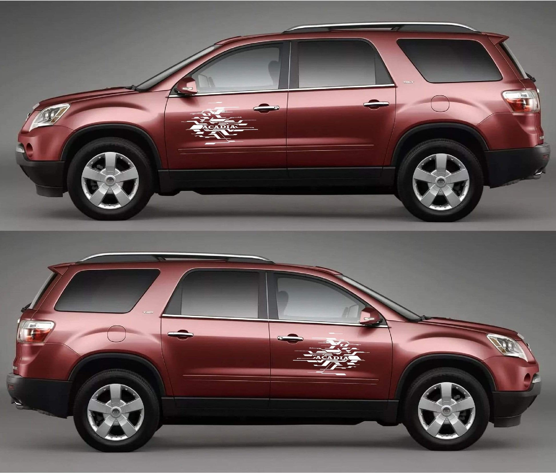 Pair Decal Sticker Vinyl Racing Stripes for GMC Acadia - Brothers-Graphics