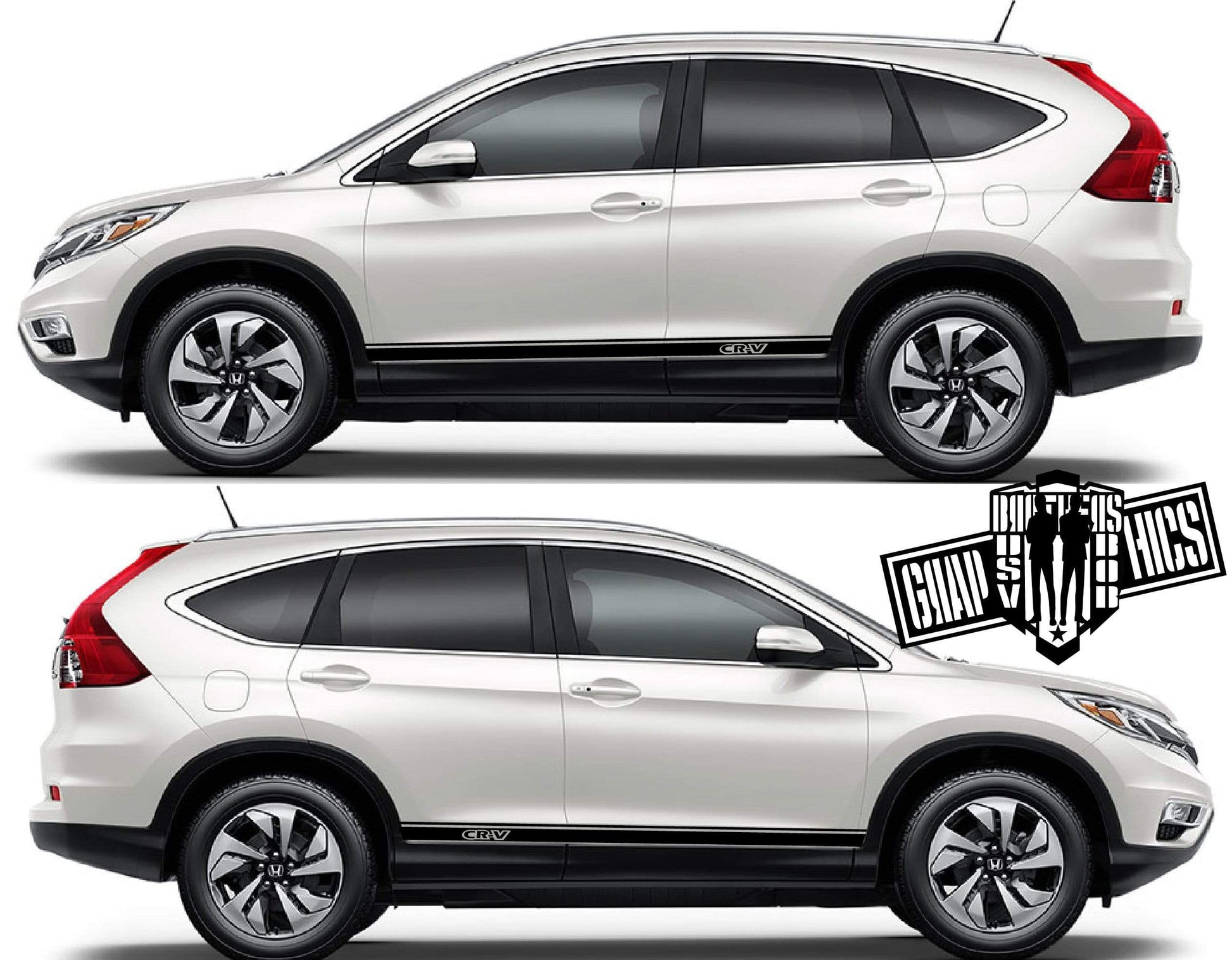 Racing Decal Sticker Side Door Stripe Stickers For Honda CR-V. - Brothers-Graphics
