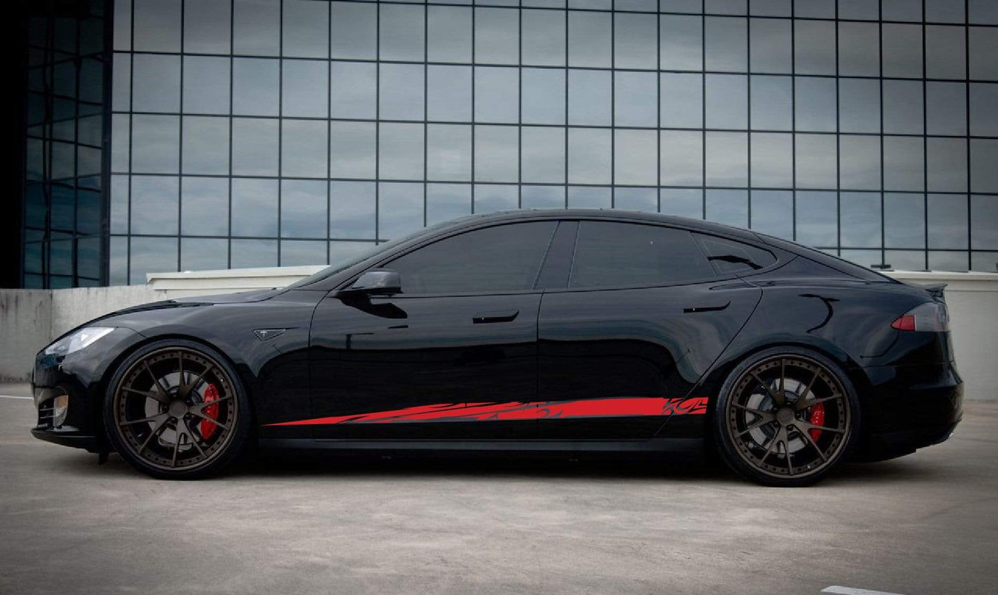 Premium Stickers Compatible with Tesla 3 | Tesla X Stickers | Tesla Y Stickers Tesla S