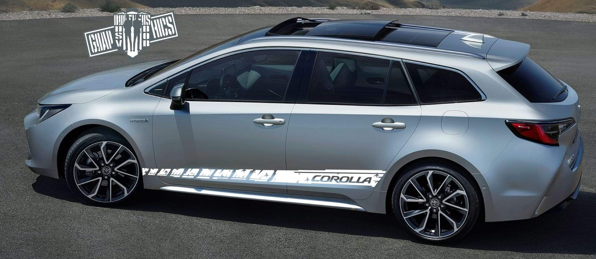 Racing Graphics Line Sticker Car Vinyl Stripes Fit Toyota Corolla 2000-2020 - Brothers-Graphics