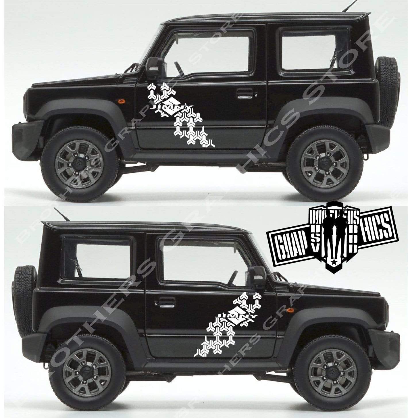 Racing Graphics Line Sticker Vinyl Stripes For Suzuki Jimny - Brothers-Graphics