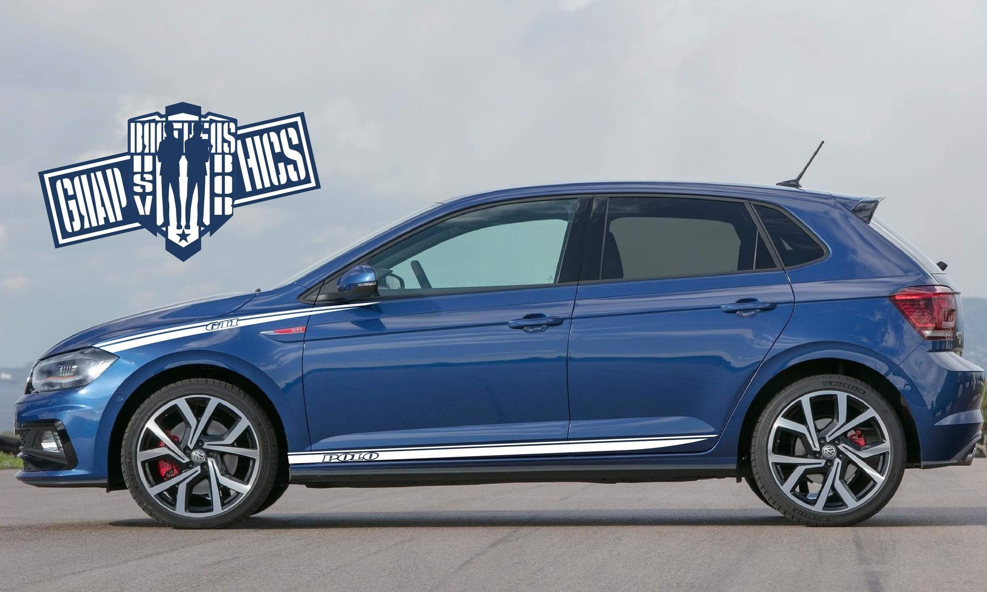 Racing Stripes Custom vinyl decals For vw Polo 1994-2021 - Brothers-Graphics