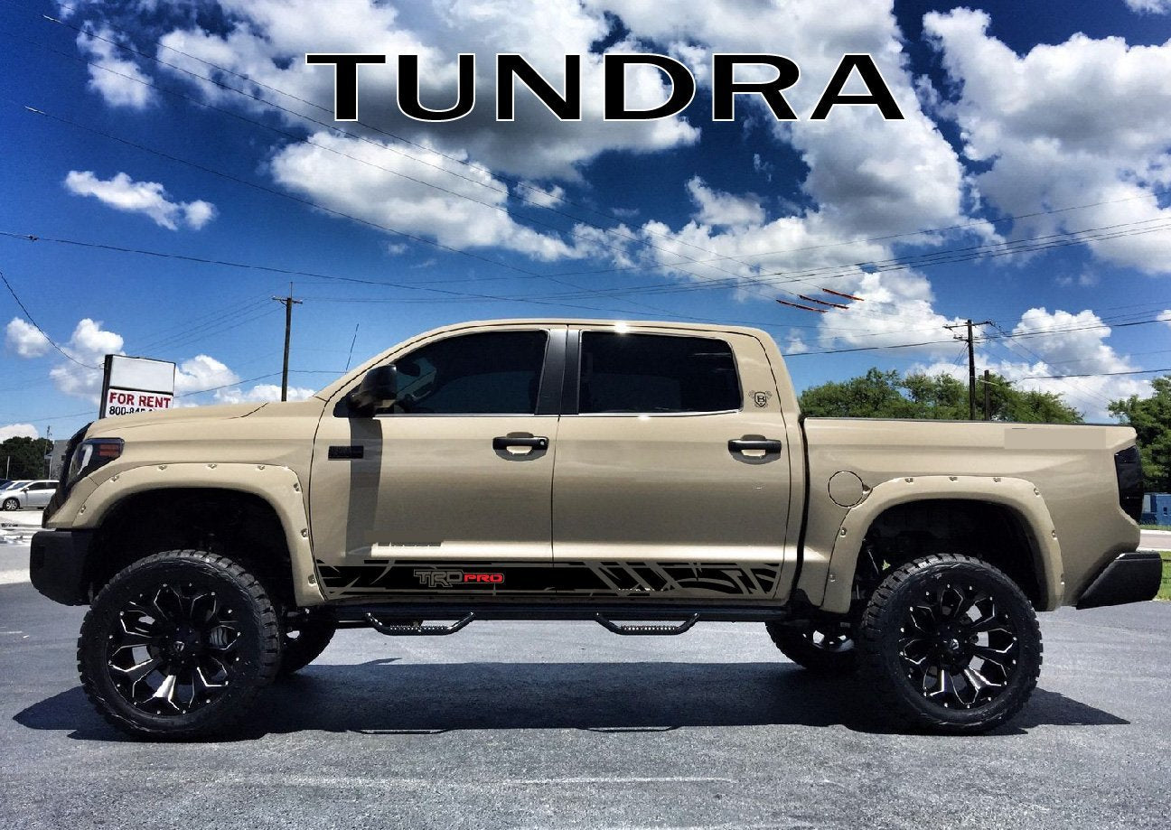 New Stripes Decal for Hood – Easy Install Vinyl Car Graphics TOYOTA TUNDRA TRD big