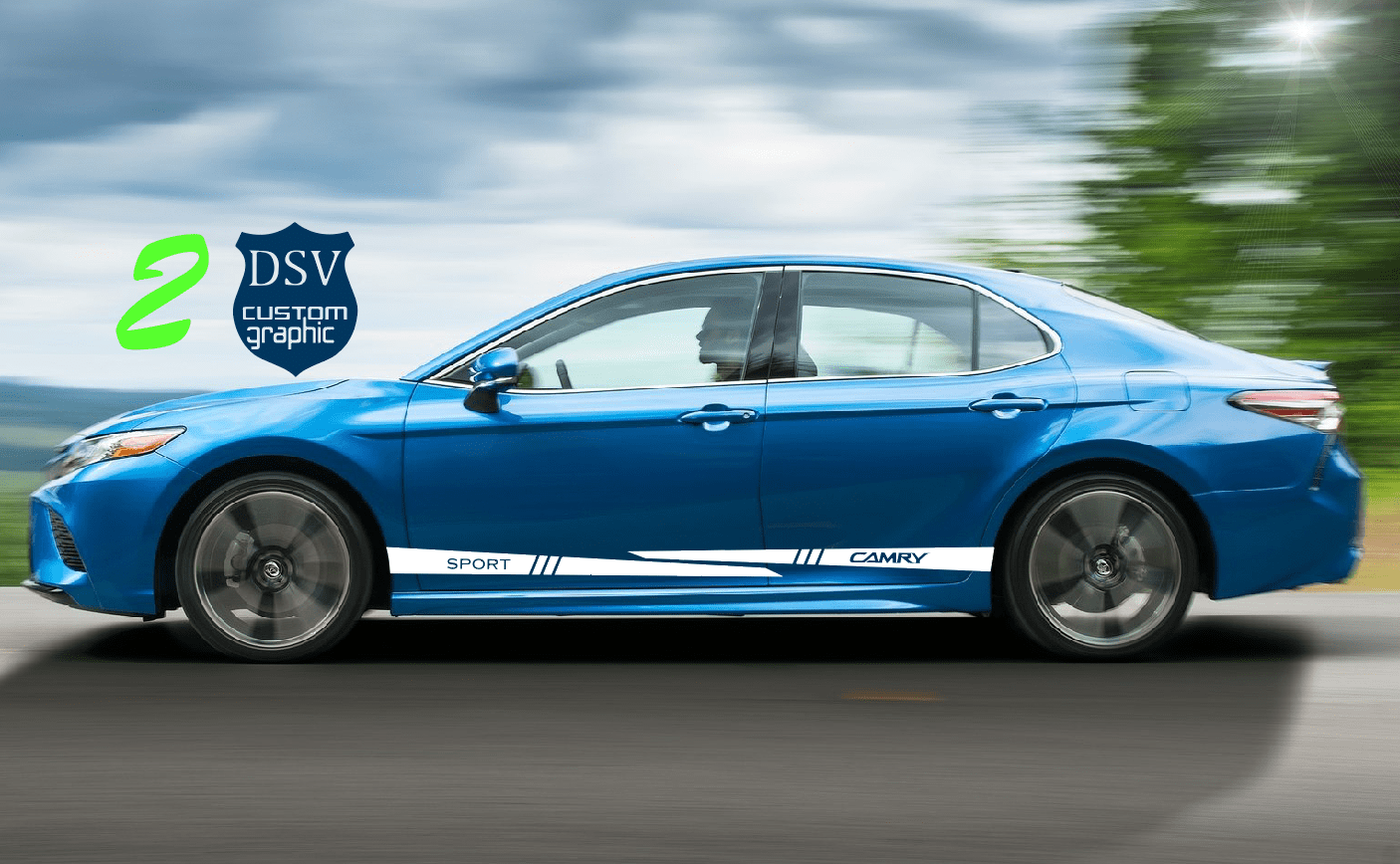 Racing Stripes Line Sticker Vinyl Decal For Toyota Camry - Brothers-Graphics