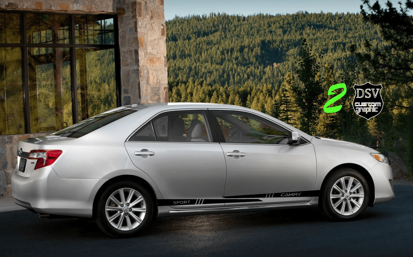 Racing Stripes Line Sticker Vinyl Decal For Toyota Camry - Brothers-Graphics