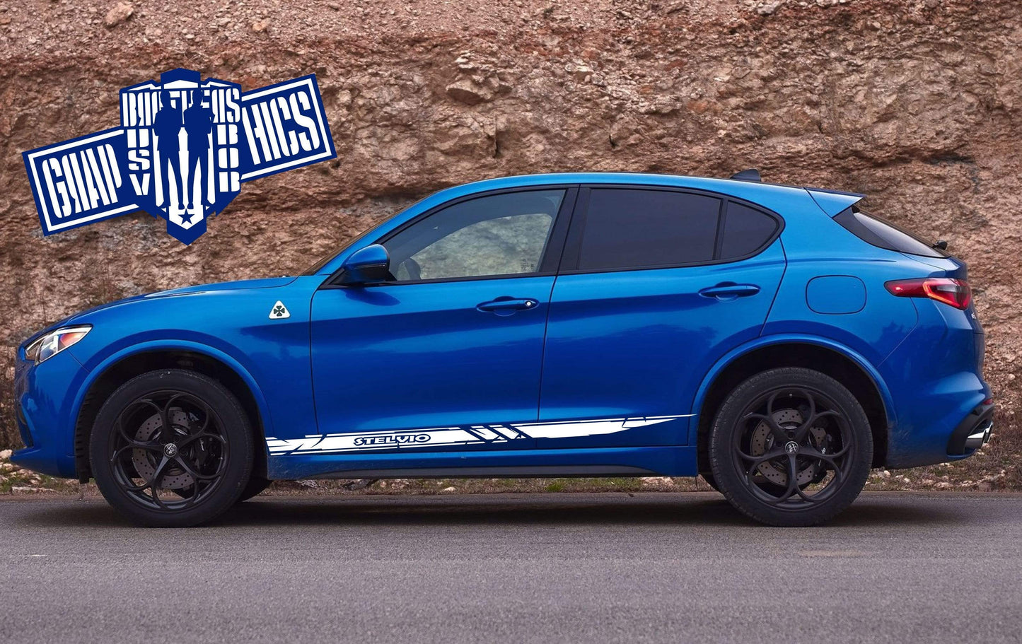 Racing Stripes Stickers For Alfa Romeo Stelvio - Brothers-Graphics