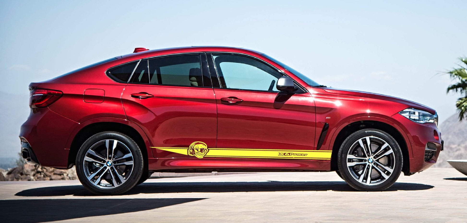 Racing Stripes Stickers Vinyl decals for BMW X6 - Brothers-Graphics