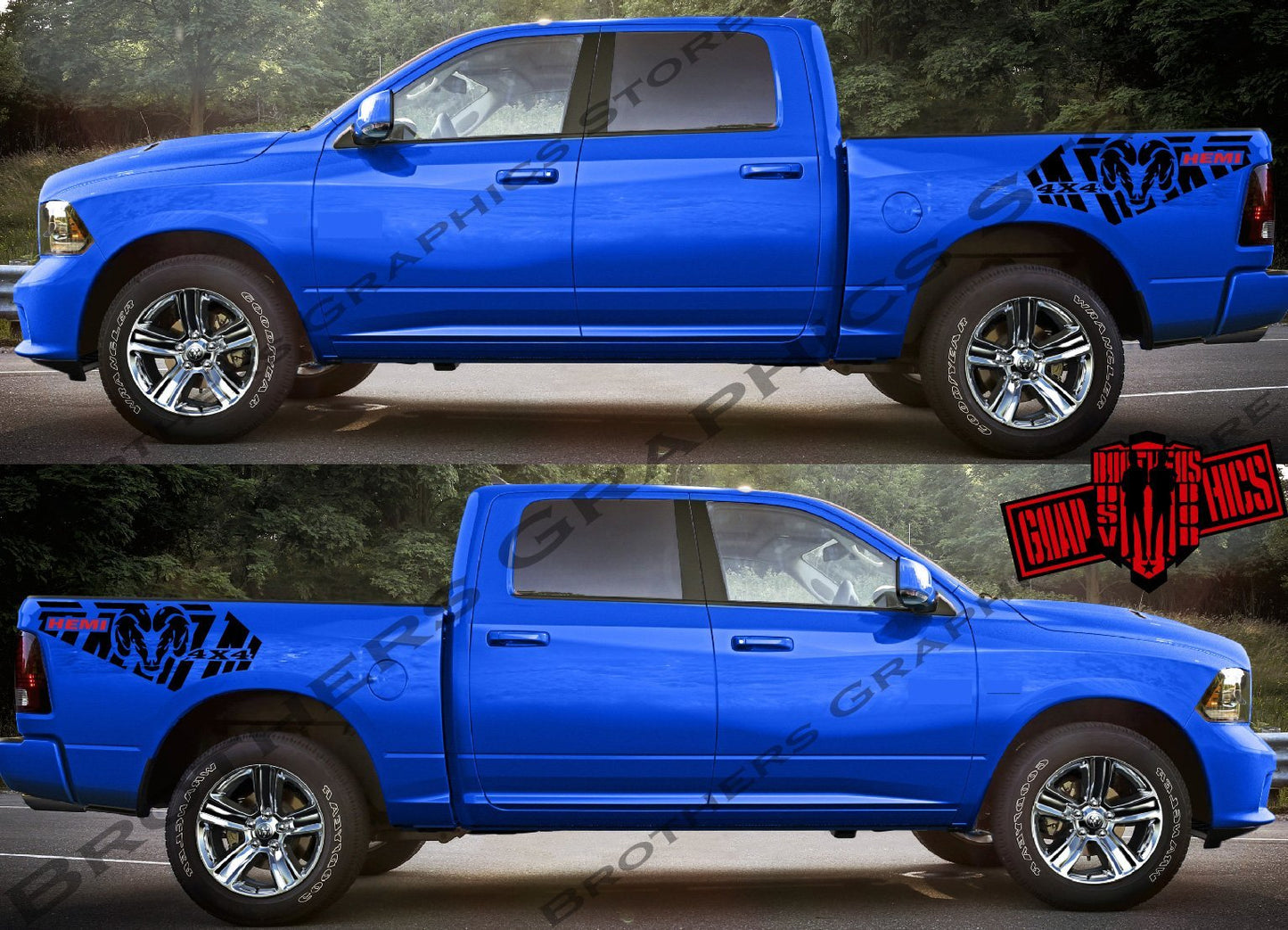 Autocollants Ram 1500 | Autocollants Dodge Ram pour camions | Autocollants Dodge pour Dodge Ram