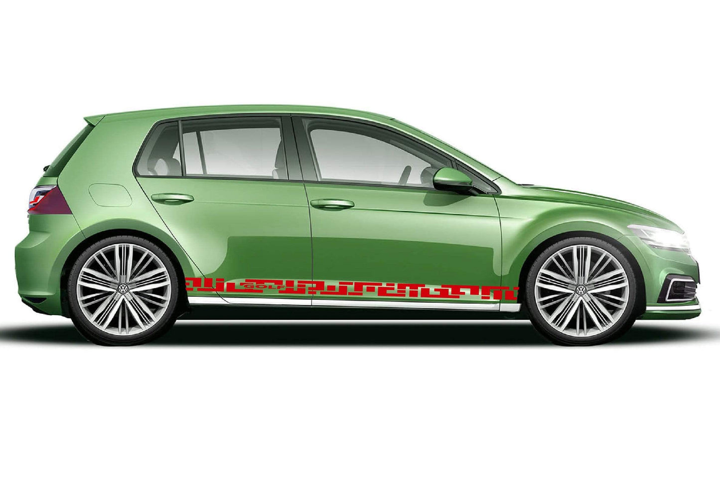 Side Door Stripe Custom kit Stickers Set Kit For VW Golf