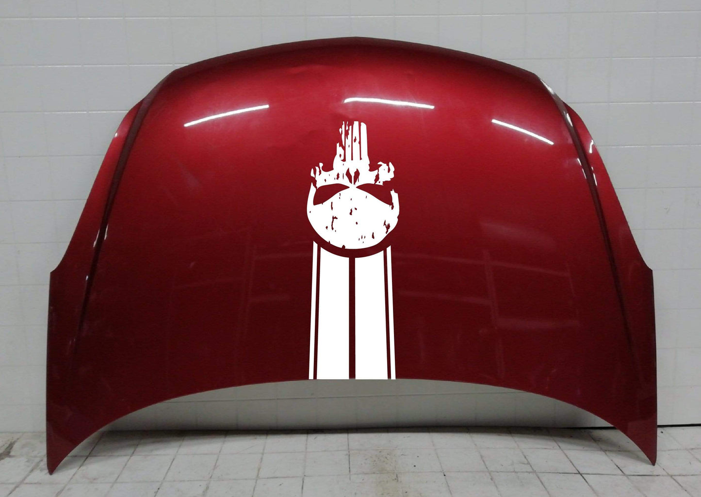 Skull Design vinyl | UNIVERSAL HOOD stickers | graphics hood stickers