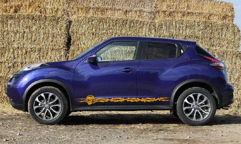 Premium Vinyl Sticker Compatible With Nissan Juke Style Skull Design