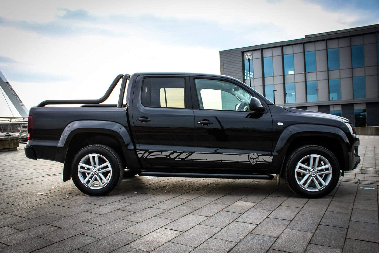 Skull Line Graphics for Volkswagen Amarok | VW Amarok Line Stickers | VW decal kit | Amarok Stickers