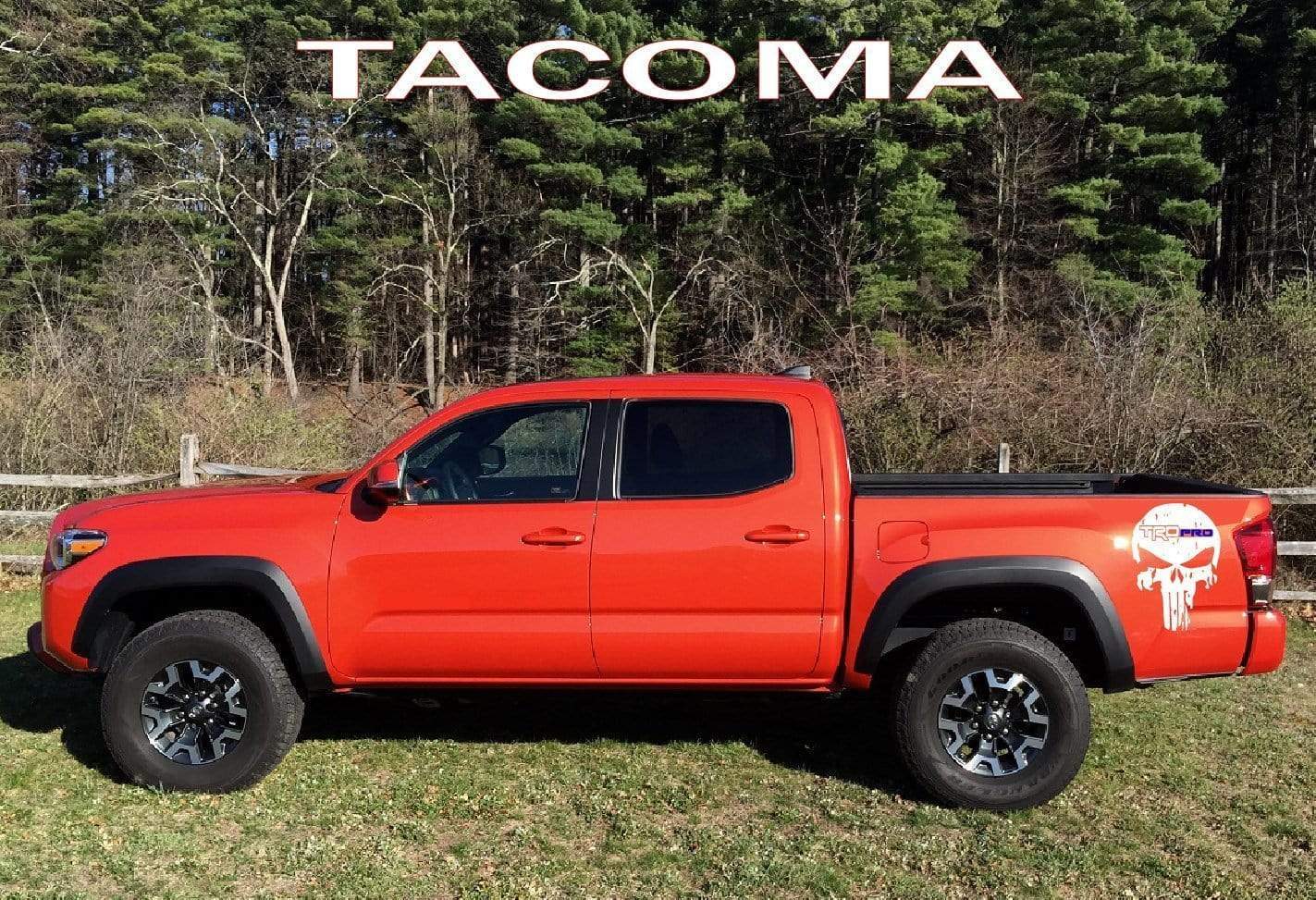 Vinyl Graphics Skull Vinyl Decal For Toyota Tacoma