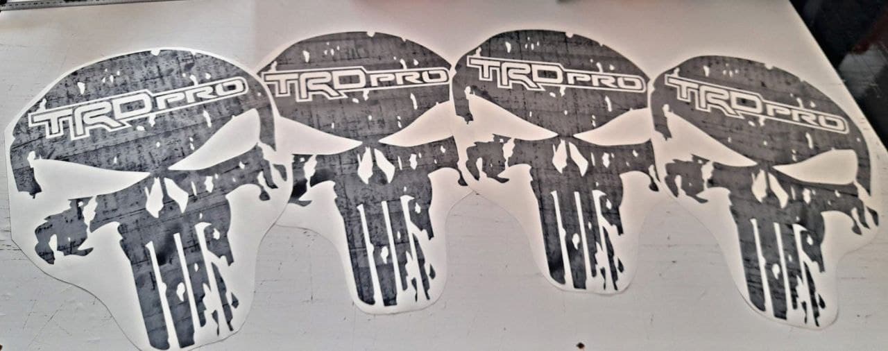 Vinyl Graphics Skull Vinyl Decal For Toyota Tacoma