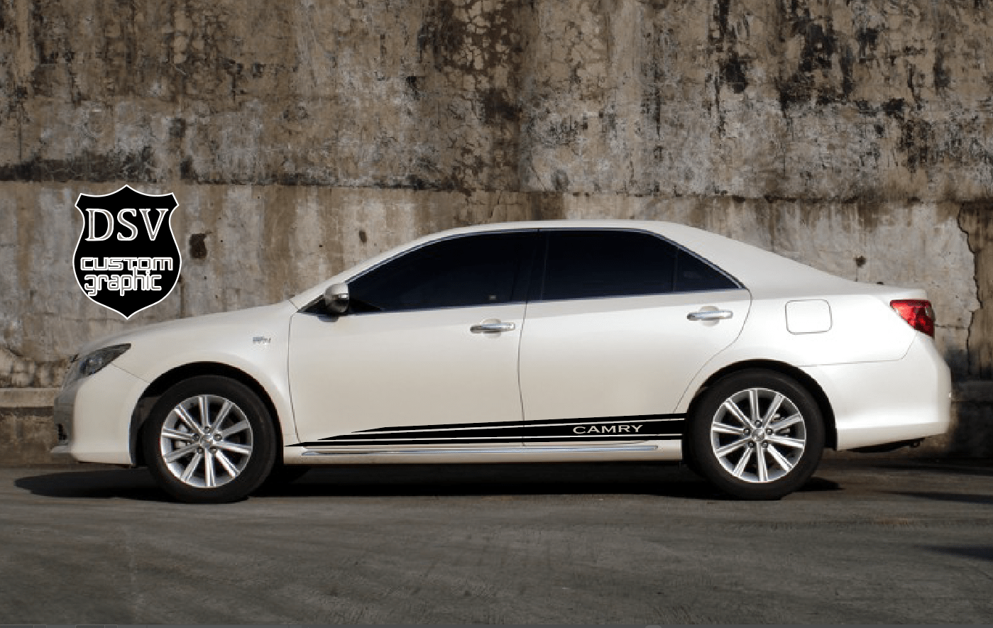 Sport Racing Line Sticker Car Side Vinyl Stripe For Toyota Camry - Brothers-Graphics