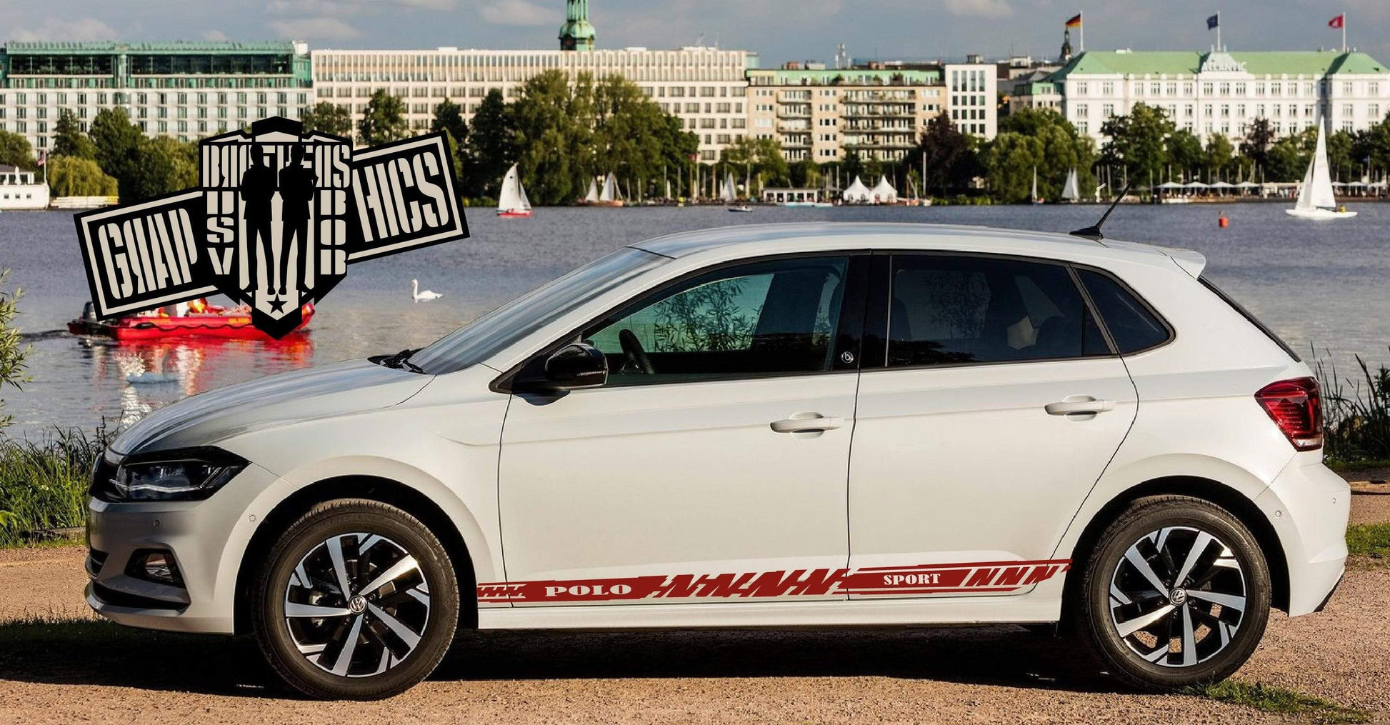 Sticker graphics Racing stripes For VW Polo 1994-2021 - Brothers-Graphics