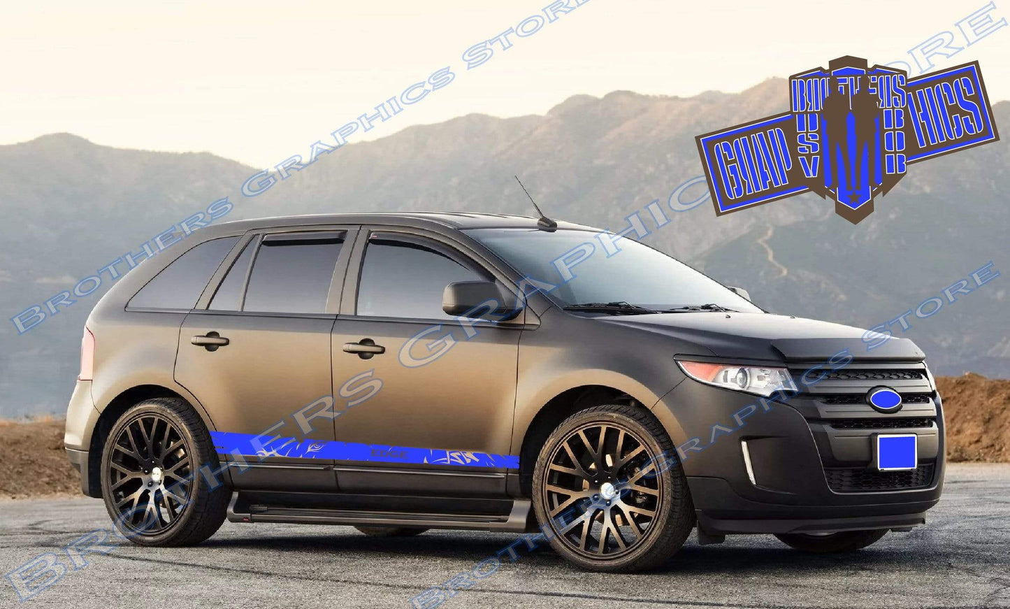 Premium Sticker Stripes Compatible With Ford Edge eye design