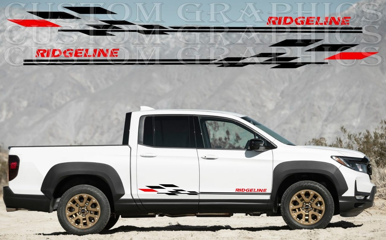 Vinyl Graphics Stickers Compatible With Honda Ridgeline New Design Vinyl Decal