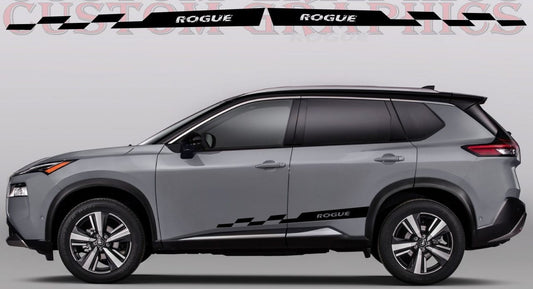 Vinyl Graphics Stickers Compatible with Nissan Rogue Side door Decal Vinyl Elegant Design