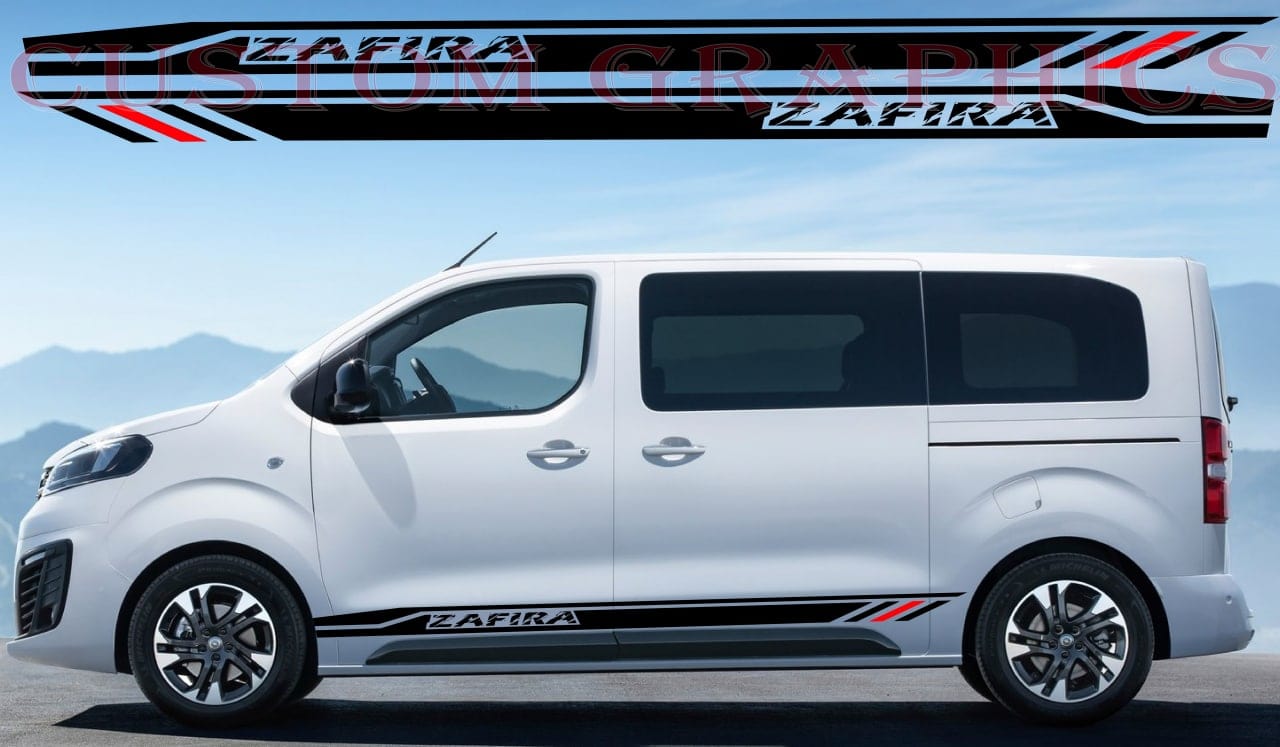 Vinyl Graphics Stickers Compatible with Opel Zafira Life Line Graphic Unique Decals