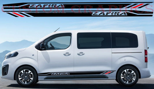 Vinyl Graphics Stickers Compatible with Opel Zafira Life Line Graphic Unique Decals