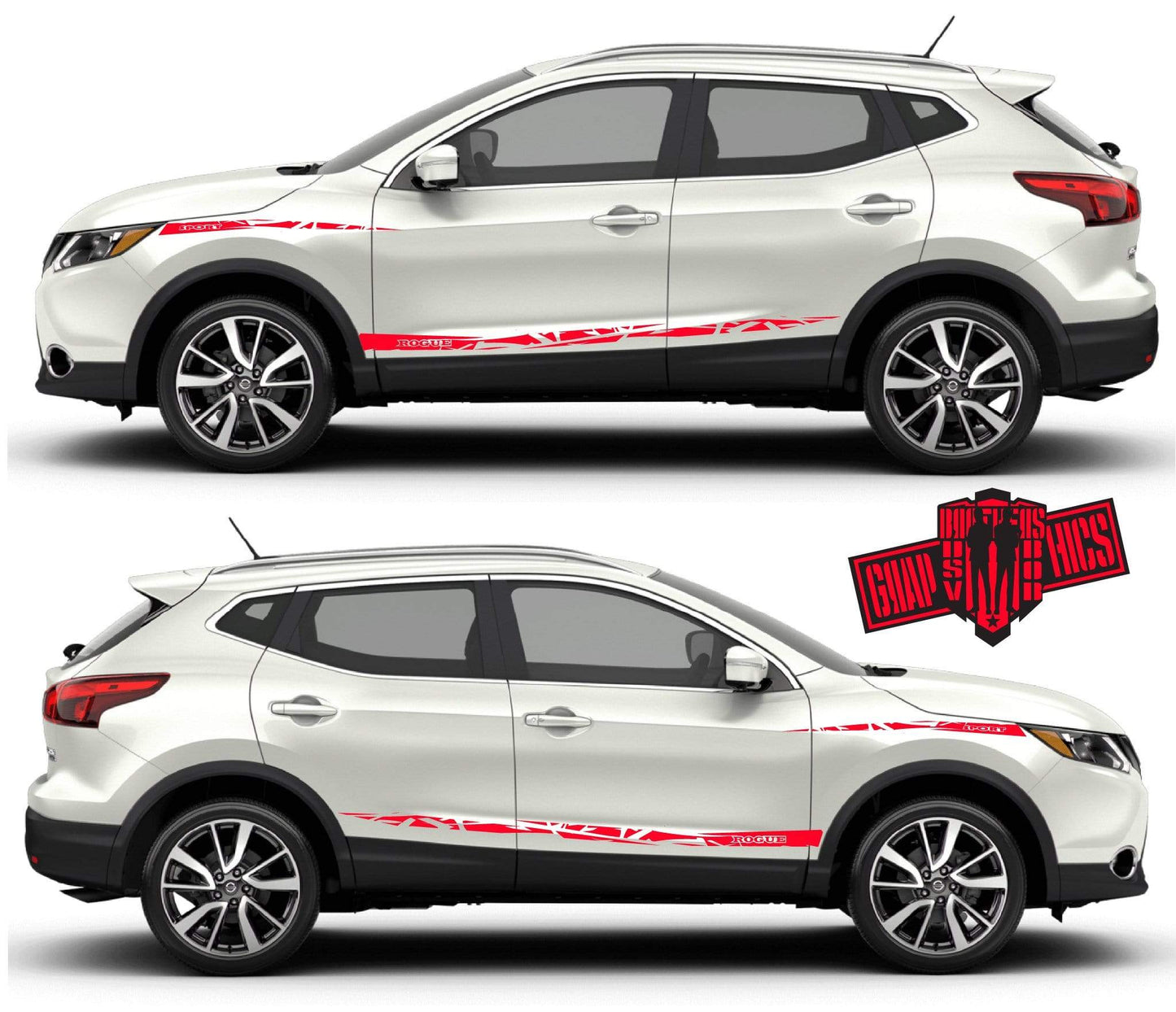 Stripes Decal Vinyl Graphic Special Made for Nissan Rogue - Brothers-Graphics