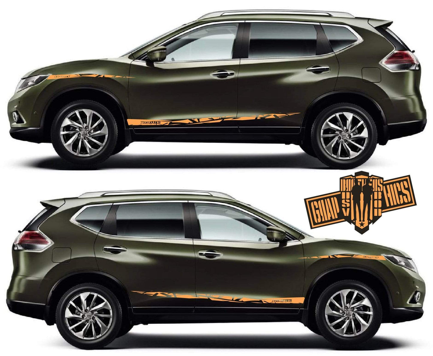 Stripes Decal Vinyl Graphic Special Made for Nissan Rogue - Brothers-Graphics