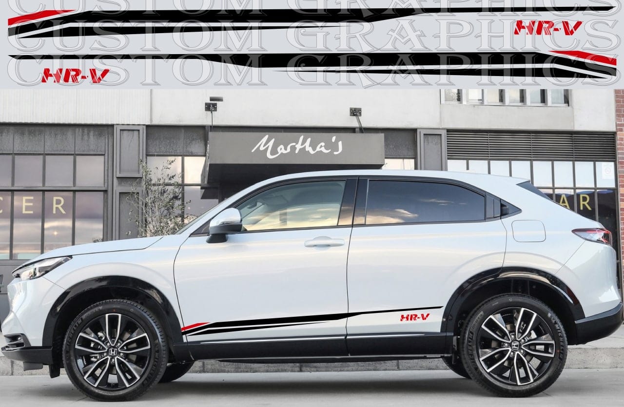 Vinyl Graphics Stripes for Honda HR-V 2023 Sticker Vinyl Decal 2 COLOR design