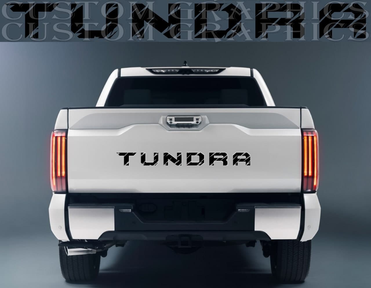 Vinyl Graphics Tailgate Unique Logo Design Vinyl Stripes Compatible With Toyota Tundra 2002-2022