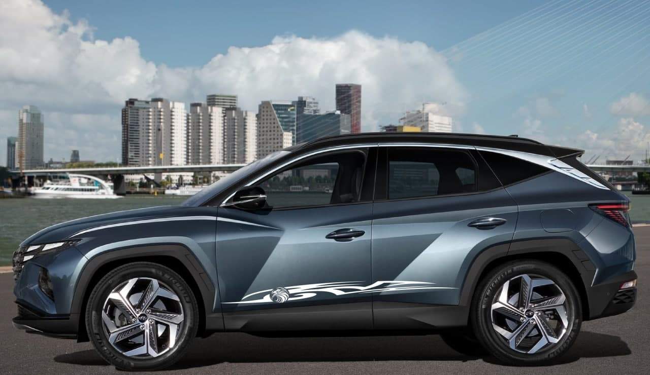 Vinyl Graphics Tribal Eagle Design Vinyl Decal Sticker Compatible with for HYUNDAI TUCSON